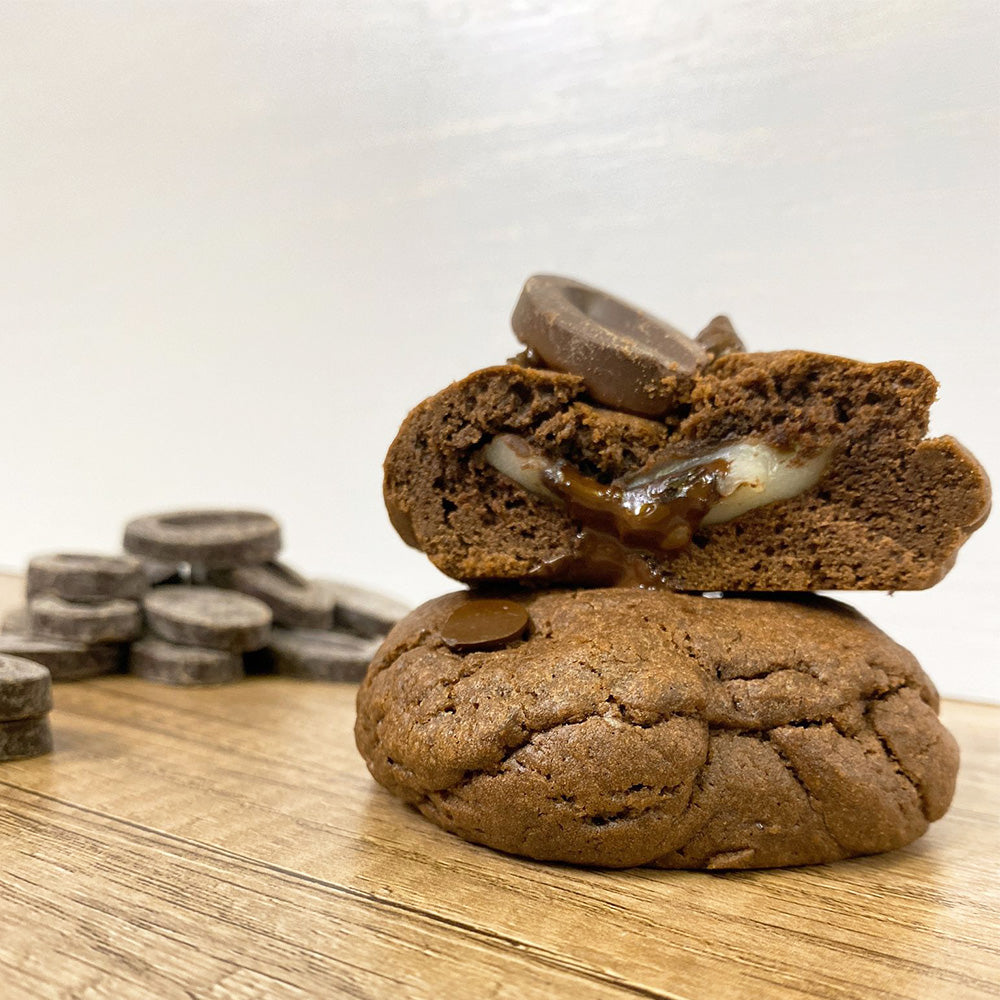 Double Dark Chocolate Mochi Cookie 雙重黑朱古力流心麻糬厚曲奇