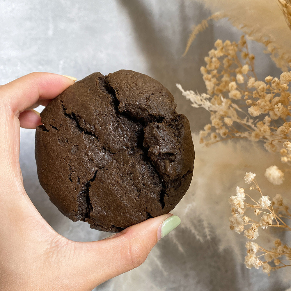 Rich Hojicha Mochi Cookies 焙茶流心麻糬厚曲奇